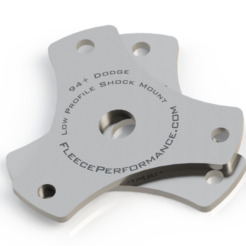 Fleece Performance Low Profile Shock Mounts 94-13 Ram 2500 / 3500