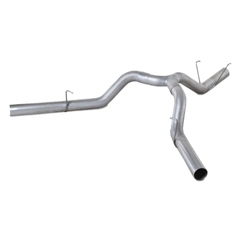 Diamond Eye 4" Aluminized DPF Back Dual Outlet Exhaust Kit 14-18 6.7L Cummins 2500