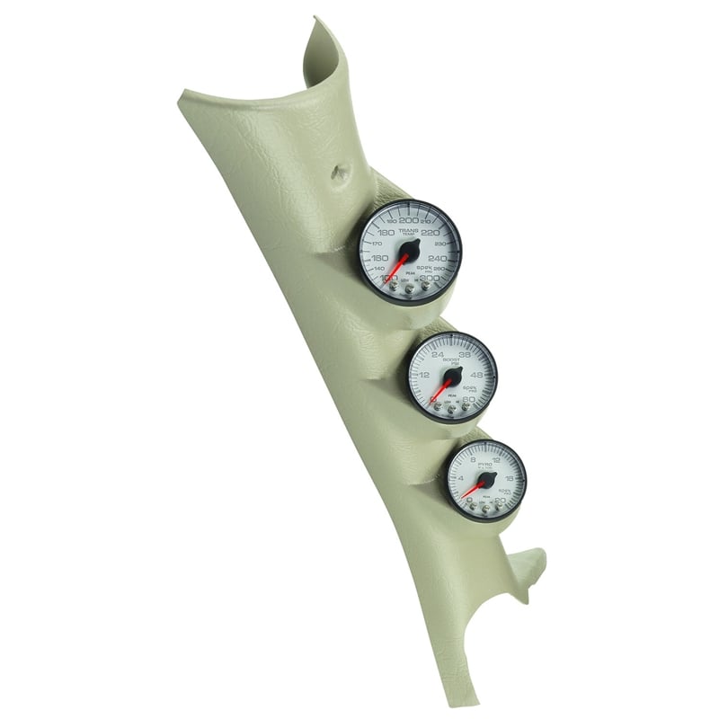 Auto Meter Spek Pro 3 Gauge Full Pillar Kit (EGT, Boost, Trans) 03-09 Dodge Ram 5.9 / 6.7L Cummins