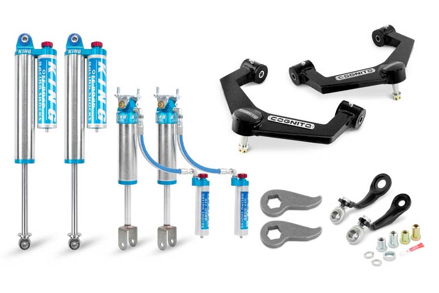 Cognito Elite Leveling Kit With King 2.5 Reservoir Shocks 20-25 GM 6.6L Duramax L5P