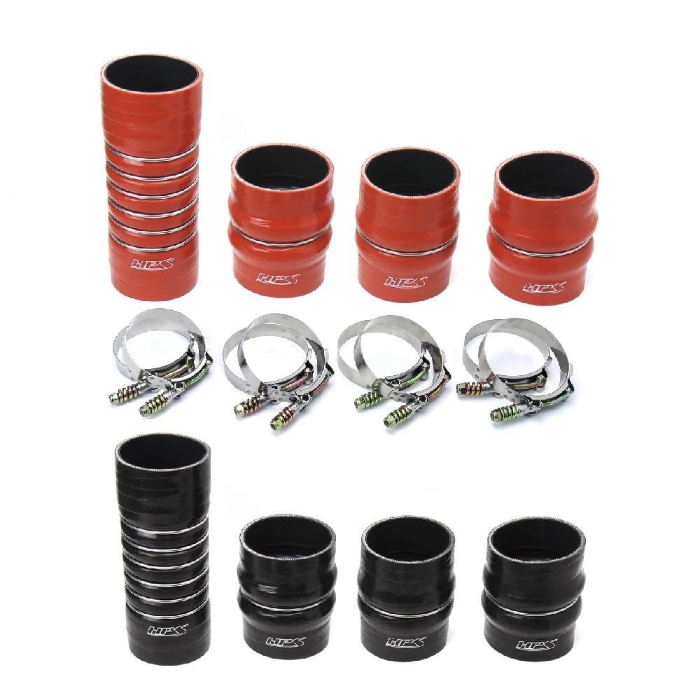 HPS High Temp Reinforced Silicone Intercooler Boot Kit 03-07 Dodge 5.9L Cummins