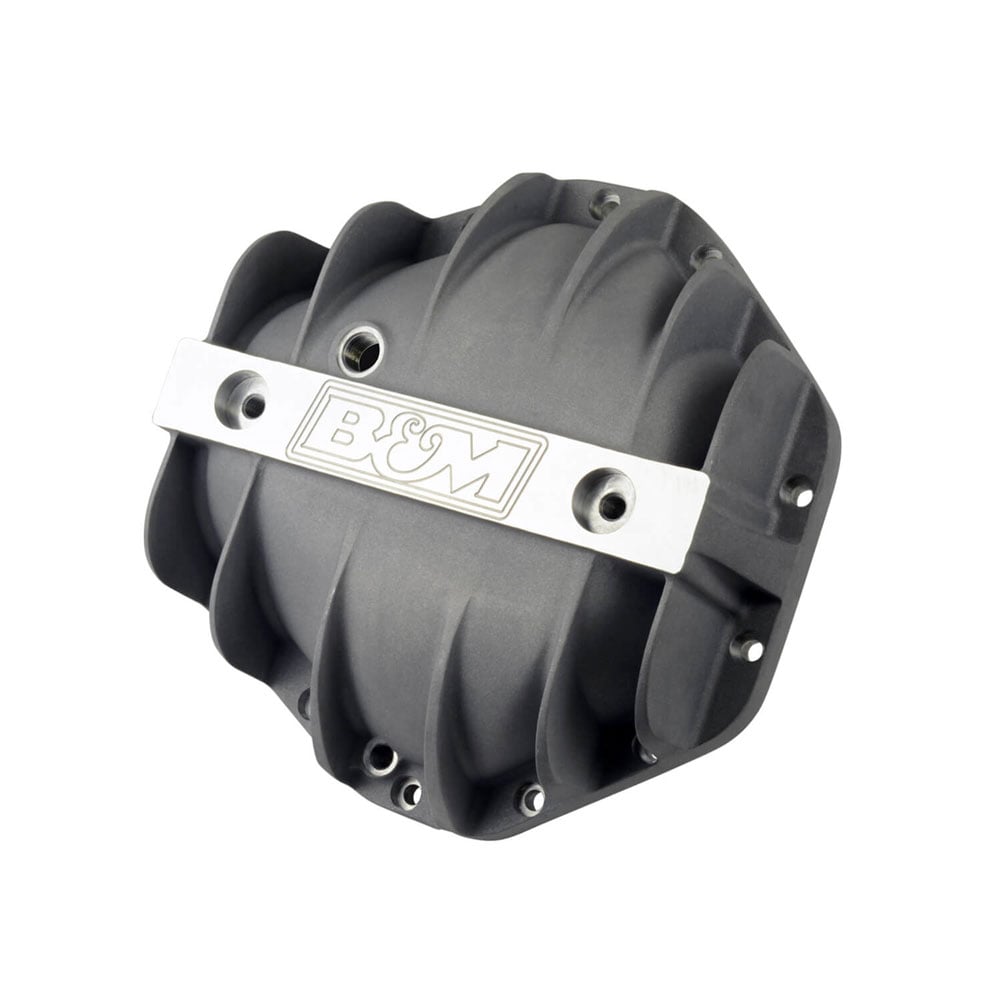 B&M Hi-Tek Natural Aluminum Corporate 14 Bolt Differential Cover 73-00 GM Diesel