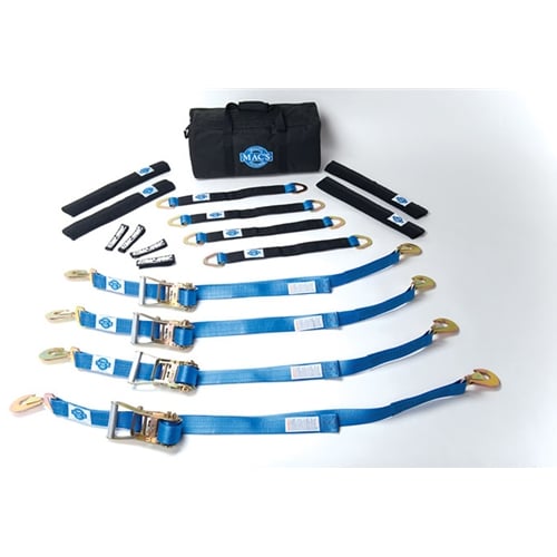 Mac's Pro Pack 6 or 8 Feet Tie-Downs With 40" Through-The-Wheel Straps