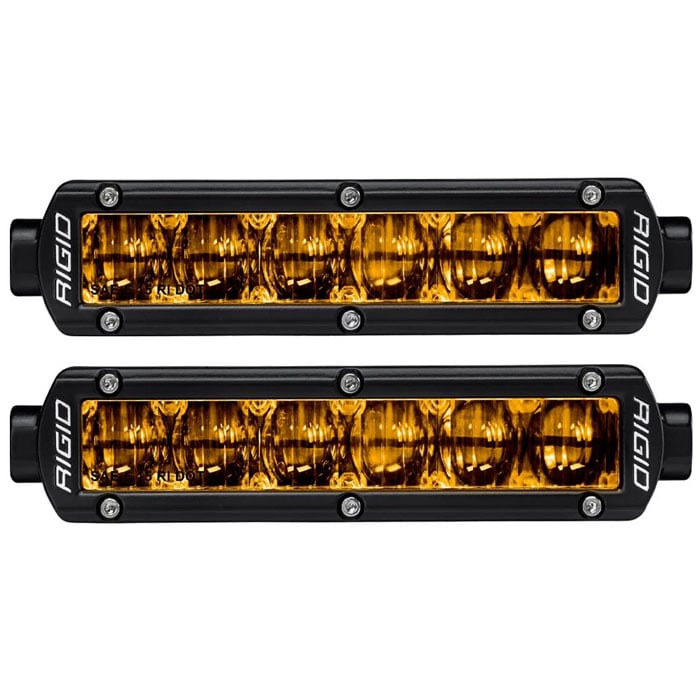 Rigid Industries SR-Series Pro DOT/SAE 6" Fog Light Pair - Selective Yellow