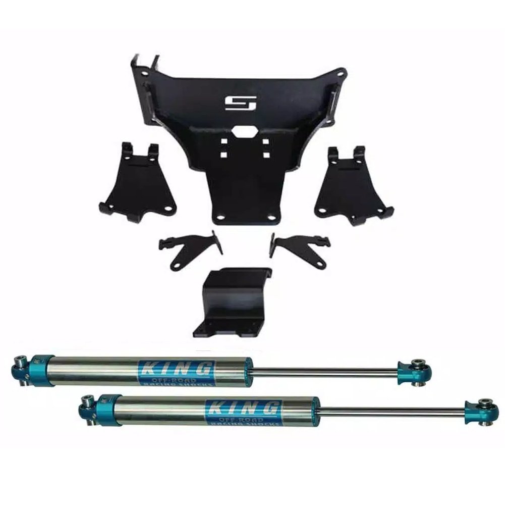 RealTruck SuperLift Dual Steering Stabilizer Kit 05-22 Ford F-250 / F-350