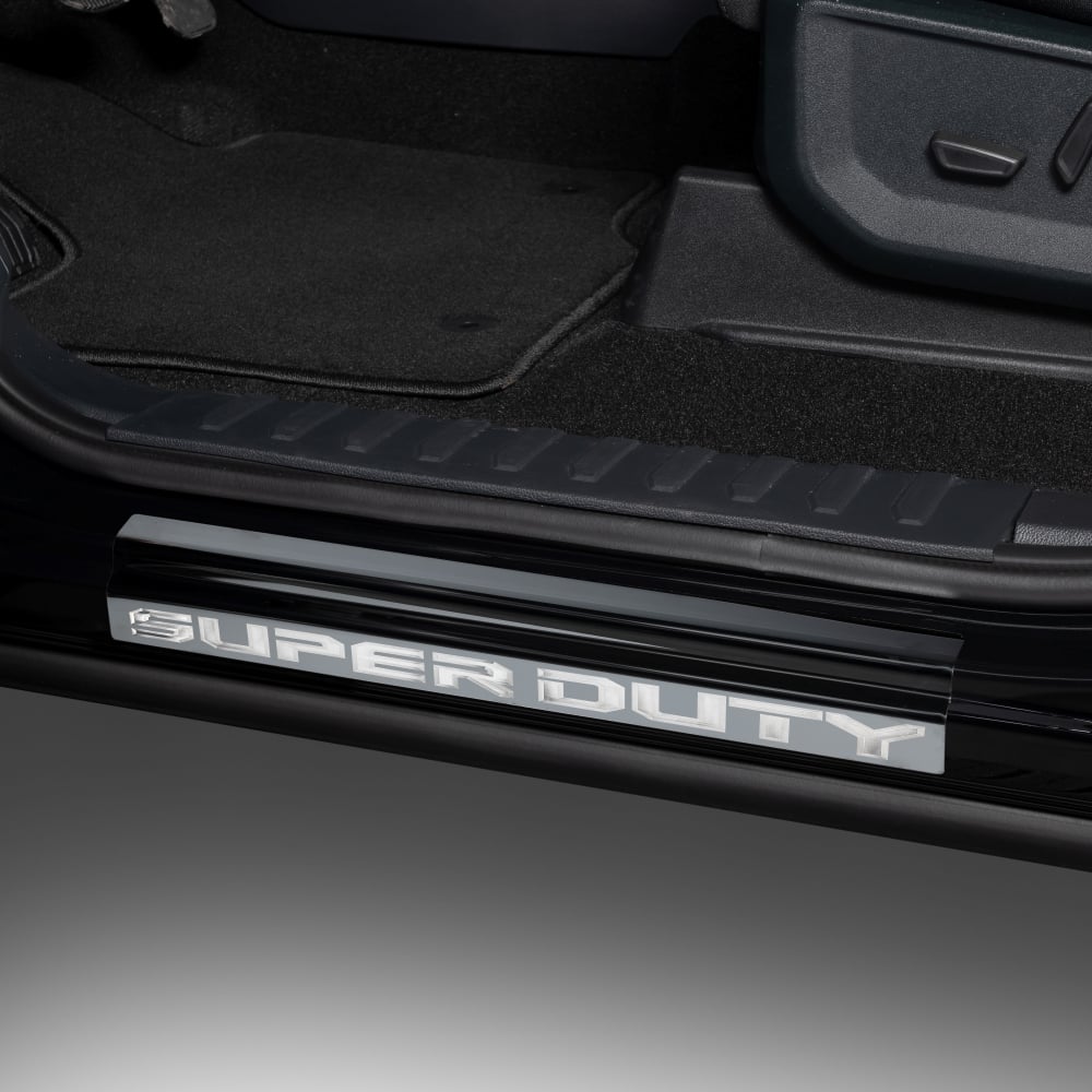 Putco Black Door Sill Plates Kits | 99-22 Ford F-250/F-350/F-450/F-550