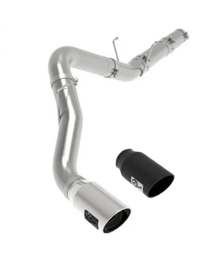 AFE LargeBore-HD 5" Aluminized DPF Back Exhaust 19-25 Ram 6.7L Cummins MC/CC Short Bed