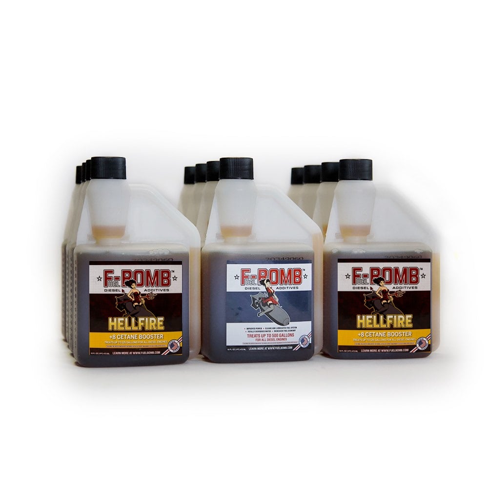 Fuel-Bomb | Split case of F-BOMB/HellFire Diesel Fuel Additive (12 Bottles)