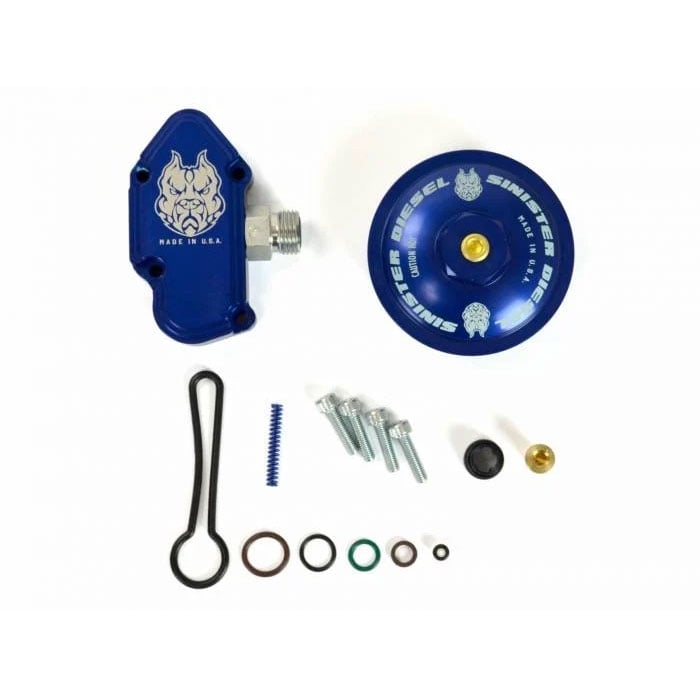 Sinister Diesel Blue Spring Kit with Fuel Filter Cap 03-07 Ford 6.0L Powerstroke