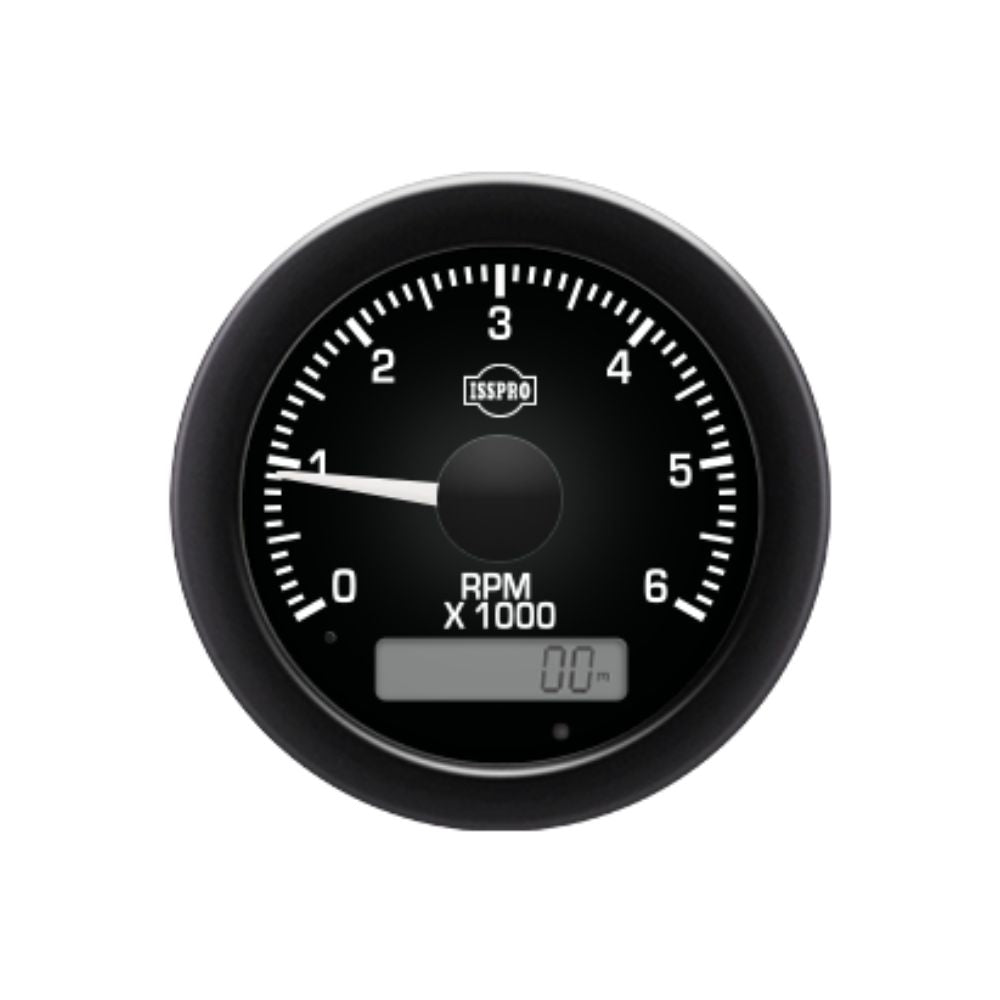 Isspro 3 3/8" Programmable 0-6K RPM Tachometer Kit - R11000 Series