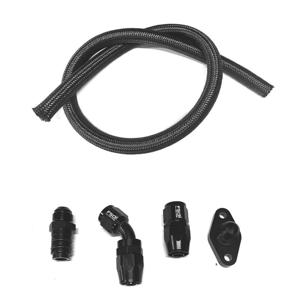 Full Send Diesel DIY 10AN Turbo Drain Kit 89-24 Dodge Ram 5.9L / 6.7L Cummins