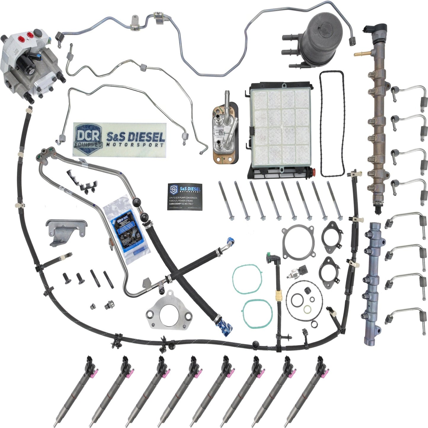 Alliant Power DCR Fuel Contamination Conversion Kit 20-22 Ford 6.7L Powerstroke