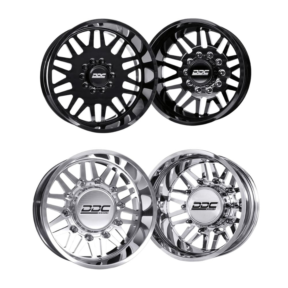 DDC Wheels Aftermath 22x8.25" Super Single Fronts | 8x210 | 11-25 GM 3500 DRW