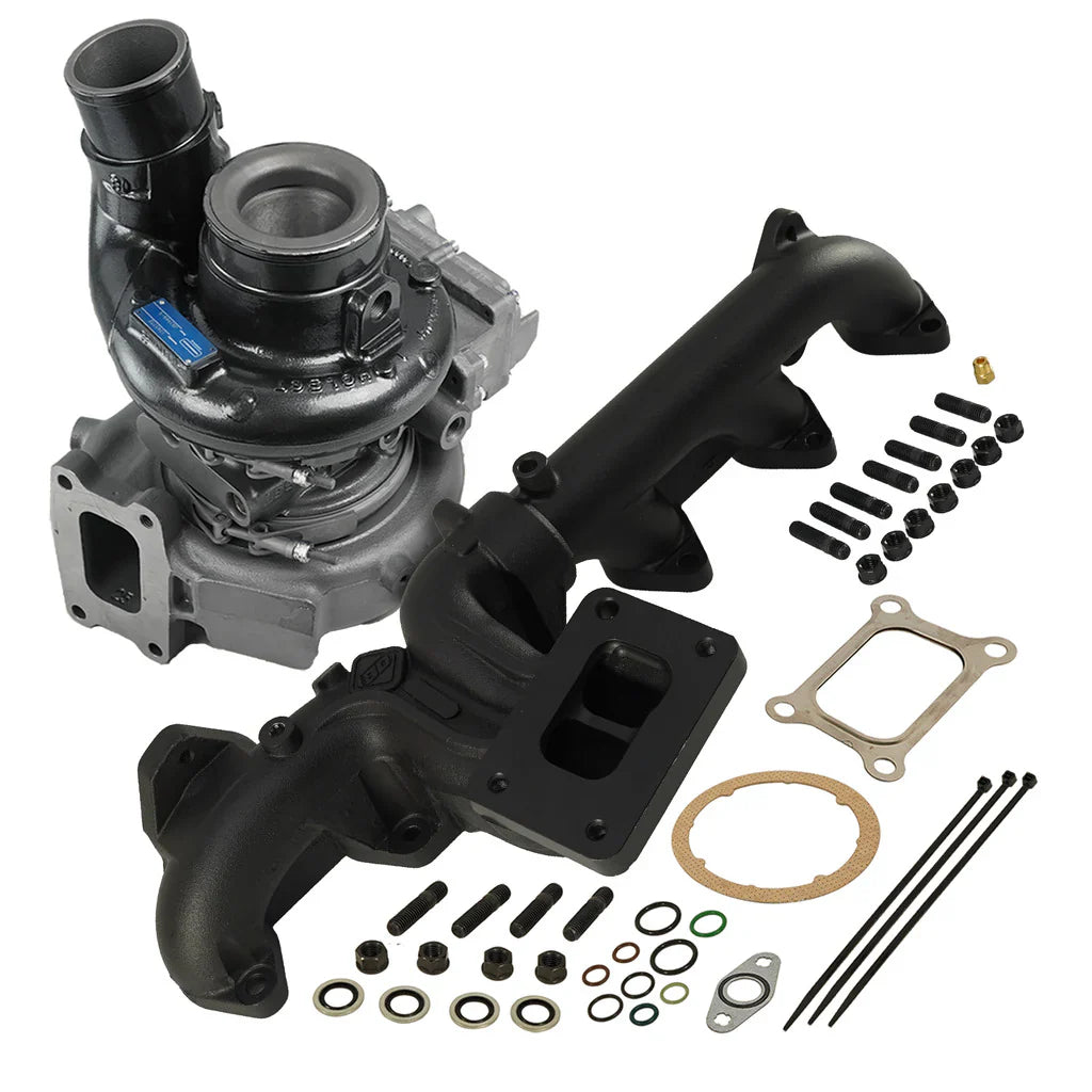 BD Power Screamer Performance Turbo & 2-Piece Exhaust Manifold Package 19-24 Ram 6.7L Cummins