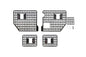 BuiltRight Industries 4-Piece Bed Rack System 17-22 Ford 6.7L Powerstroke F250/350