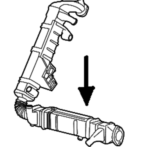 Factory OEM Horizontal EGR Cooler 08-10 6.4L Ford Powerstroke