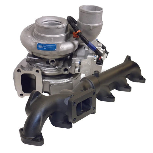 BD Power Screamer Performance Turbo & 2-Piece Exhaust Manifold Package 13-18 Ram 6.7L Cummins