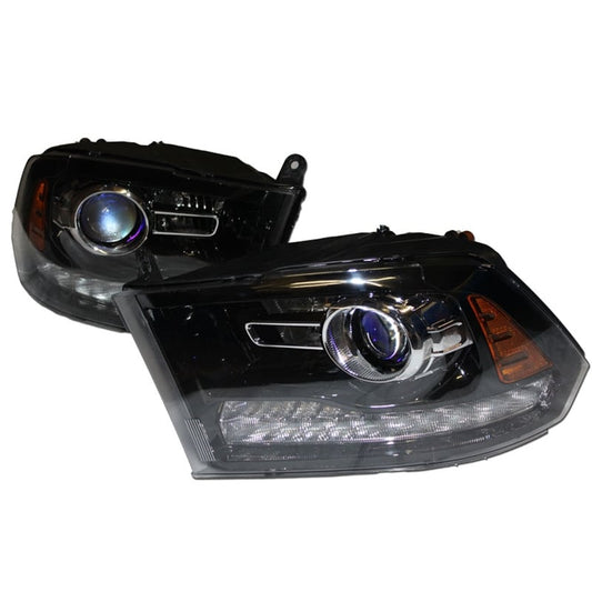 Mopar Factory Black Projector Headlights 2010-2014 Ram