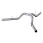 Diamond Eye 4" Aluminized DPF Back Dual Outlet Exhaust Kit 14-18 6.7L Cummins 2500