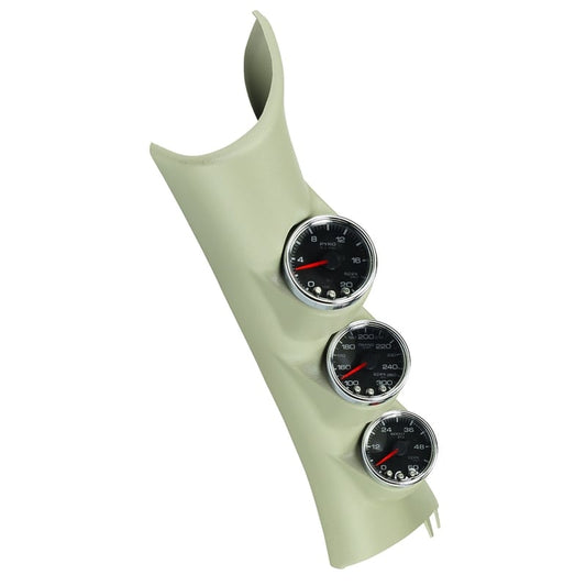 Auto Meter Spek Pro 3 Gauge Pillar Kit (EGT, Boost, Trans) 10-18 Dodge 6.7L Cummins / EcoDiesel