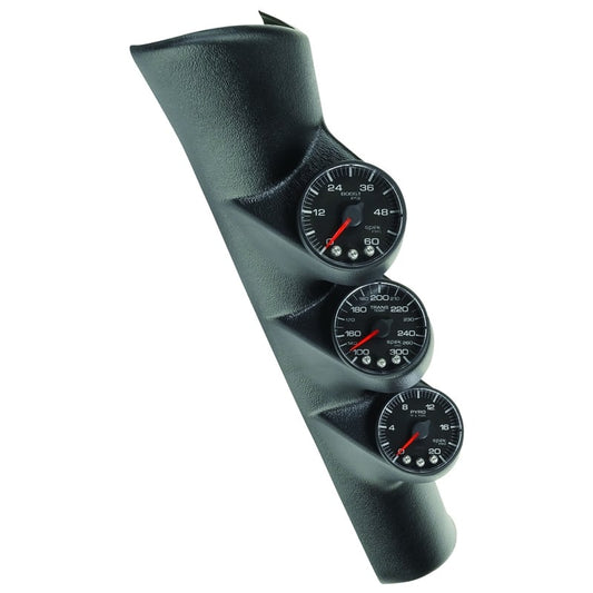Auto Meter Spek Pro Triple Full Pillar Gauge Kit (EGT, Boost, Trans) 98-02 Dodge Ram 5.9L Cummins