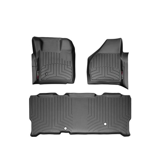 WeatherTech DigitalFit Floor Liner Set (w/ 2 Piece Front) 08-10 Ford SuperDuty Extended Cab