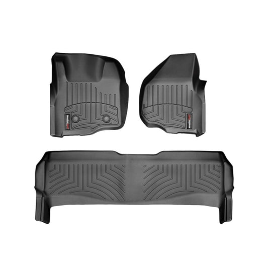 WeatherTech DigitalFit Floor Liner Set (w/ 2 Piece Front) 11-12 Ford SuperDuty Crew Cab