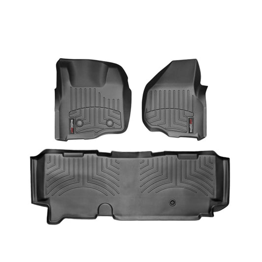 WeatherTech DigitalFit Floor Liner Set (w/ 2 Piece Front) 11-12 Ford SuperDuty Extended Cab