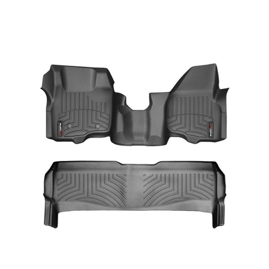 WeatherTech DigitalFit Floor Liner Set (w/Over the Hump Front) 11-12 Ford SuperDuty Crew Cab