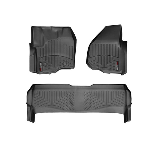 WeatherTech DigitalFit Floor Liner Set (w/ 2 Piece Front) 12-16 Ford SuperDuty Crew Cab