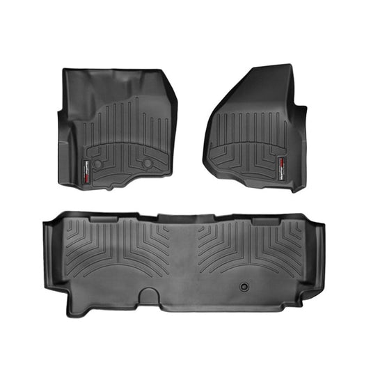WeatherTech DigitalFit Floor Liner Set (w/ 2 Piece Front) 12-16 Ford SuperDuty Extended Cab