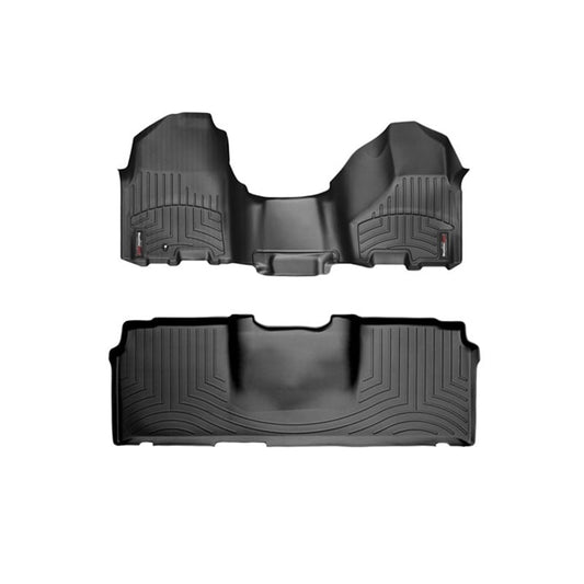 WeatherTech DigitalFit Floor Liner Set (Over Hump Front) 10-12 Dodge Ram Mega Cab 1 Hook
