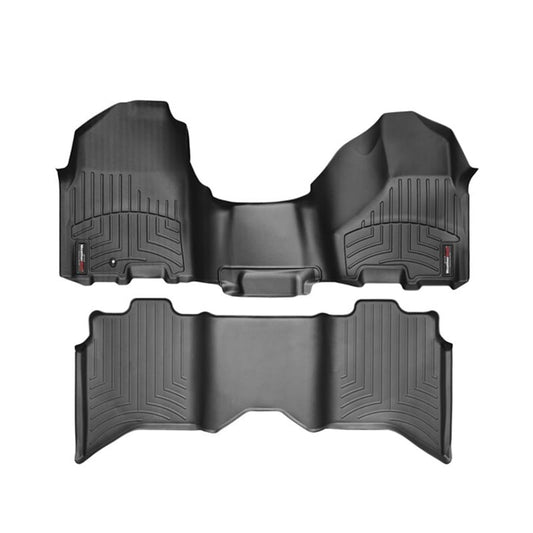 WeatherTech DigitalFit Floor Liner Set (Over Hump Front) 10-12 Dodge Ram Crew Cab 1 Hook