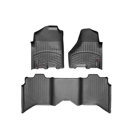 WeatherTech DigitalFit Floor Liner Set (2 Pc Front) 10-12 Dodge Ram Crew Cab 1 Hook