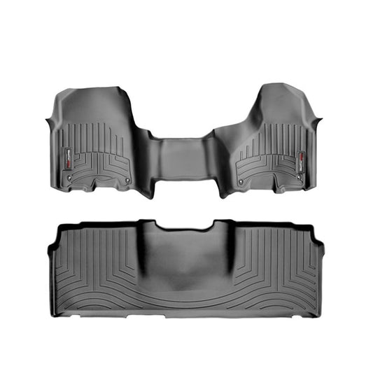 WeatherTech DigitalFit Floor Liner Set (w/ Over the Hump Front) 12-18 Dodge Ram Mega Cab