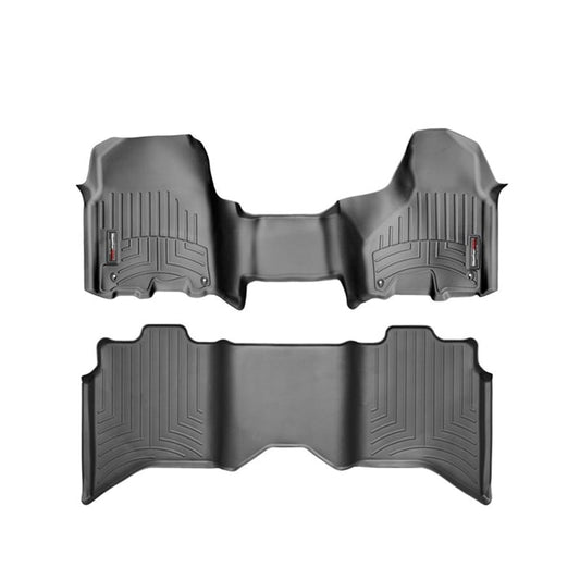 WeatherTech DigitalFit Floor Liner Set (w/ Over the Hump Front) 12-18 Dodge Ram Crew Cab