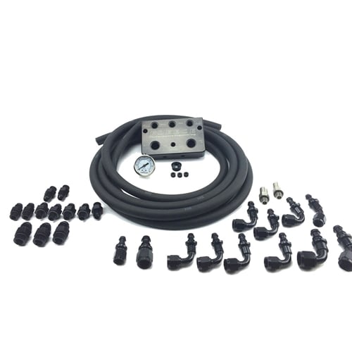Fleece Regulated Return Fuel Distribution Block Kit 07.5-18 Ram 6.7L Cummins