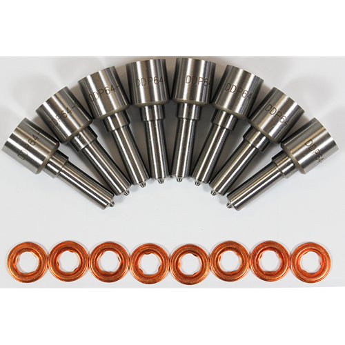 Dynomite Diesel 15% Over 50 Horsepower Injector Nozzle Set 08-10 6.4L Ford Powerstroke