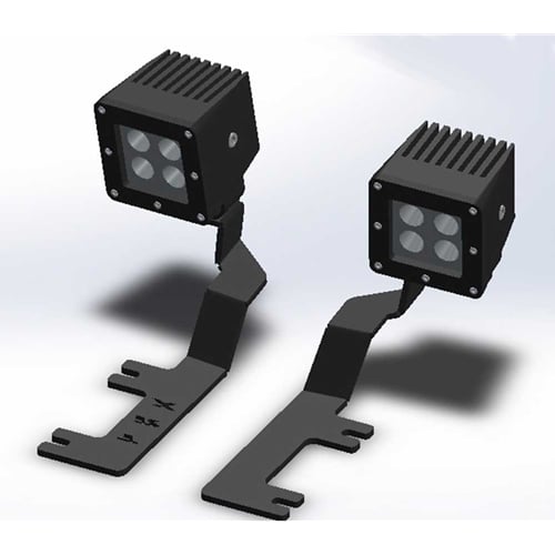 ZROADZ Z365631 Hood Hinges LED Light Pod Mounts 08-10 Ford SuperDuty