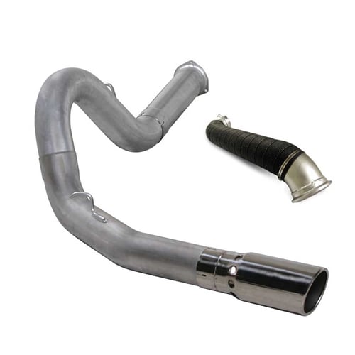Diamond Eye 5" Aluminized DPF Back Exhaust Kit with Turbo Direct Pipe 07.5-10 6.6L GM Duramax LMM