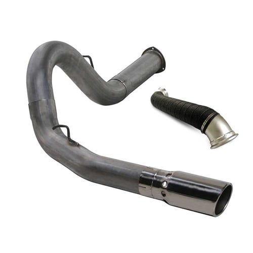 Diamond Eye 5" Stainless DPF Back Exhaust Kit with Turbo Direct Pipe 07.5-10 6.6L GM Duramax LMM