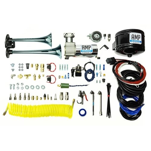 PacBrake HP10213 Premium Dual Air Horn Kit with Compressor and Air Tank