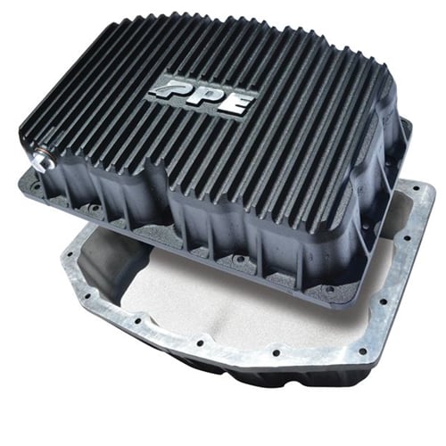 PPE 314052120 Heavy-Duty Cast Aluminum Engine Oil Pan (Black) 11-25 Ford 6.7L Powerstroke