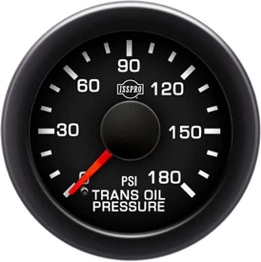 Isspro R17244 EV2 0-180 PSI Transmission Pressure Black Face Gauge And Sensor