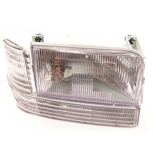 Complete Performance Six Piece Clear Diffused Headlight Kit 92-96 Ford