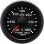 Isspro R17522 EV2 Front Axle Temperature Black Face Gauge