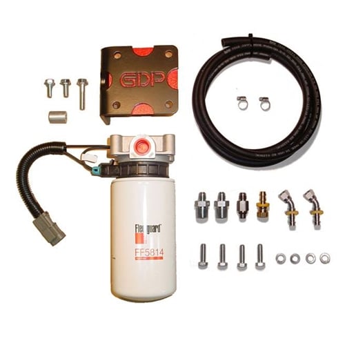 GDP MK-2 + Big Line Kit (Heated) Fuel Filtration System 13-18 Ram 6.7L Cummins