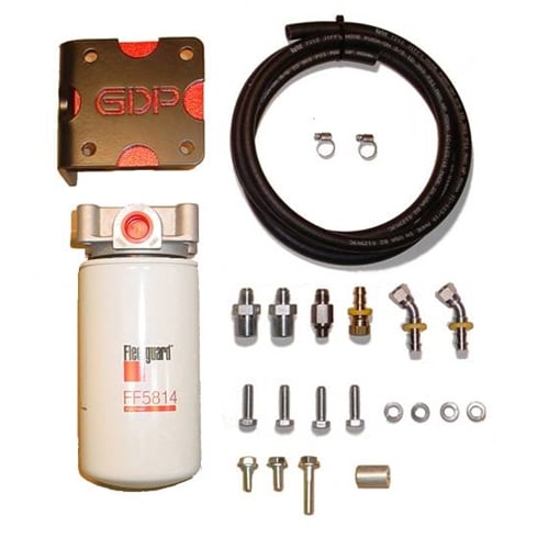 GDP MK-2 + Big Line Kit (Non-Heated) Fuel Filtration System 13-18 Ram 6.7L Cummins