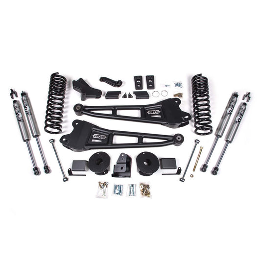 BDS Suspension 4" Radius Arm Lift Kit 14-18 Ram 6.7L Cummins 2500 w/ Factory Air Ride