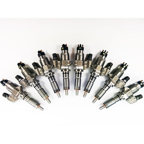Dynomite Diesel 75 Horsepower Brand New No Core Injector Set 01-04 6.6L GM Duramax LB7